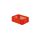 Rainbow EN Stapelbak Rainbow 13L - 400x300x145mm - geperforeerd - Rood