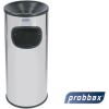 Probbax - combinatie asbak / papierbak - blinkend RVS - 30 L