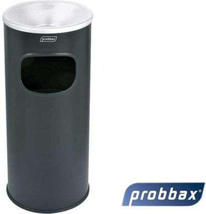 Probbax - combinatie asbak / papierbak - zwart - 30 L