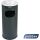 Probbax - combinatie asbak / papierbak - zwart - 30 L