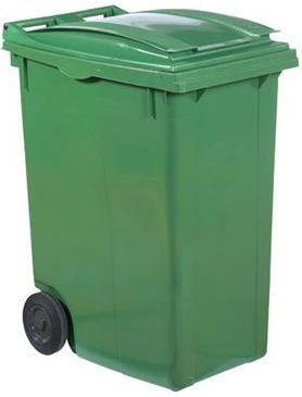 Afvalcontainer op wielen 360 L - gekleurd