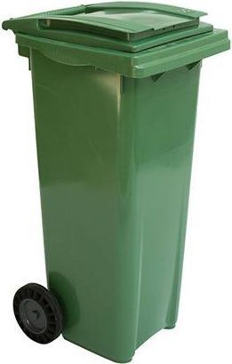 Afvalcontainer op wielen 140 L - gekleurd