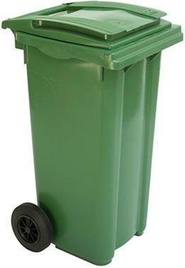 Afvalcontainer op wielen 120 L - gekleurd