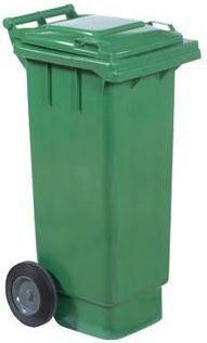 Afvalcontainer op wielen 80 L - gekleurd