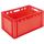 Pool-Bac - E3 vleeskrat 600x400x300 mm - rood