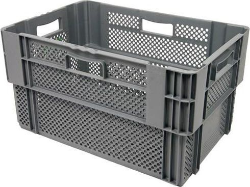 Euronorm draai-stapelkrat 600x400x320 mm - geperforeerd