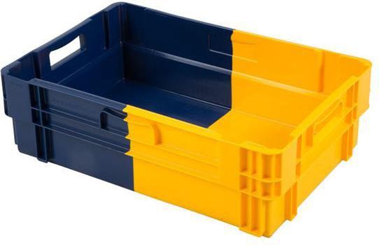 Euronorm Draaistapelbak - 600X400X183 Gesloten - Nestbaar - Bi-Color