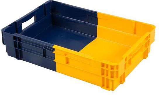 Euronorm Draaistapelbak - 600X400X143 Gesloten - Nestbaar - Bi-Color