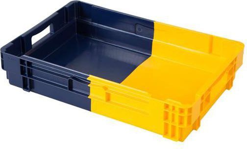 Euronorm Draaistapelbak - 600X400X123 Gesloten - Nestbaar - Bi-Color