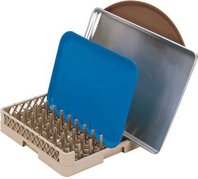 Korf met 1 open zijde voor platen en schotels >450 mm